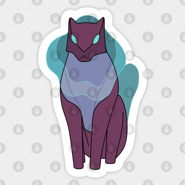 Emotional Support Space Kitty Sticker by Yellow Hexagon Designs